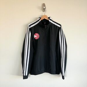 Adidas Atlanta Hawks Member 1/2 Zip Jacket Size Medium